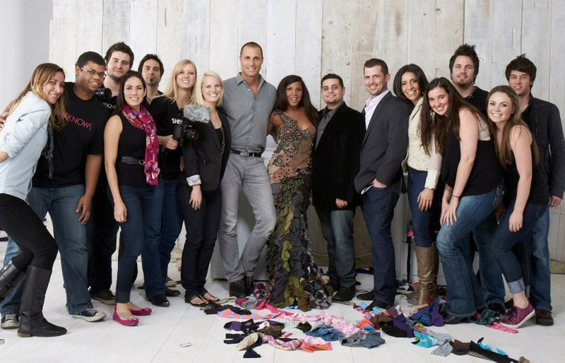 SheKnows team, Nigel Barker, Toni Braxton & Michael Costello