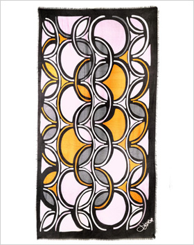ultra-chic Diane von Furstenberg silk scarf 