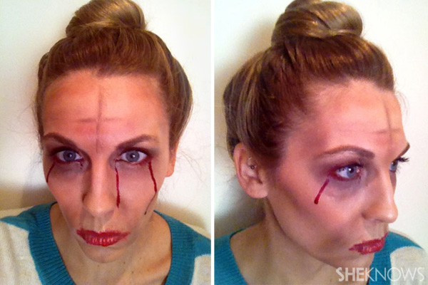 Zombie Marie Antoinette makeup