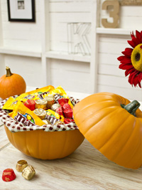 Pumpkin candy dish