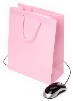 pink shopping bag