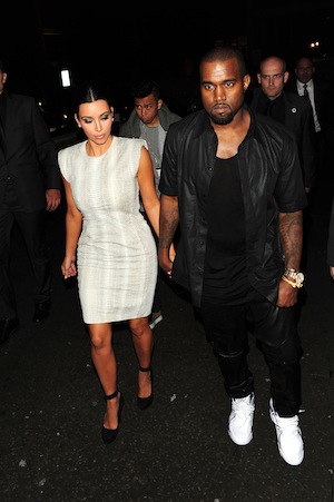 Kanye West and Kim Kardashian