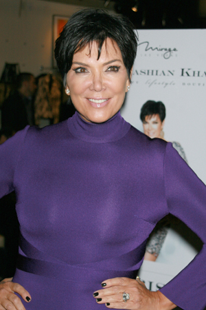 Kris Jenner shows off a nipple