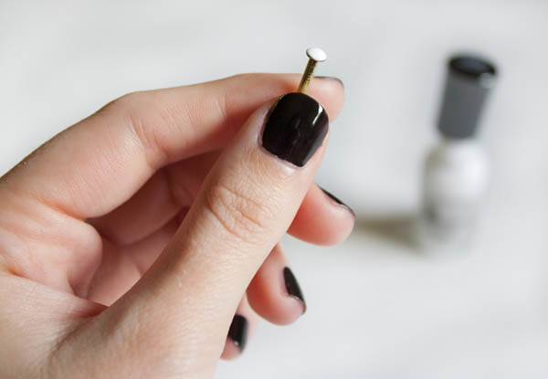 Use a nail for nail art