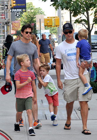 Matt Bomer with family