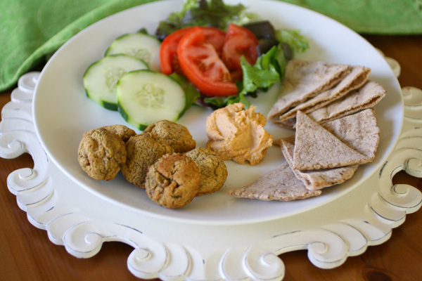 Baked falafel