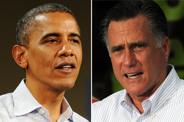 Barack Obama and Mitt Romney