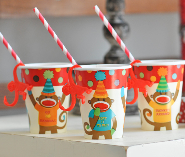 Party supplies | Sock monkey themed party