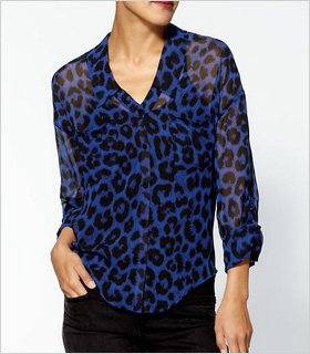 Semi-sheer blouse
