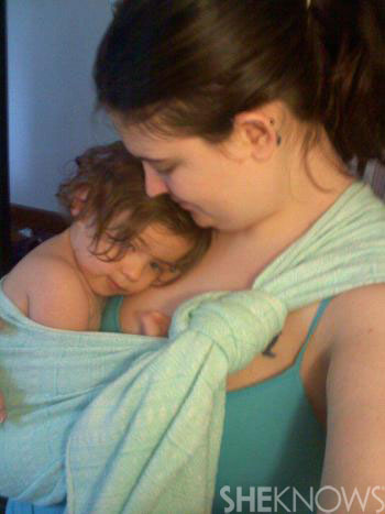 Brittney's babywearing photo