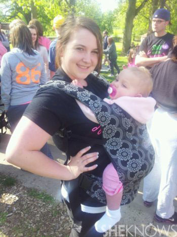 Emily's babywearing photo