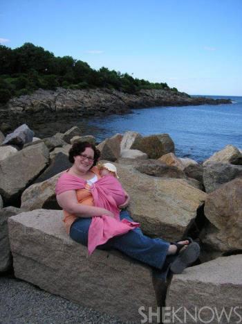 Leah's babywearing photo