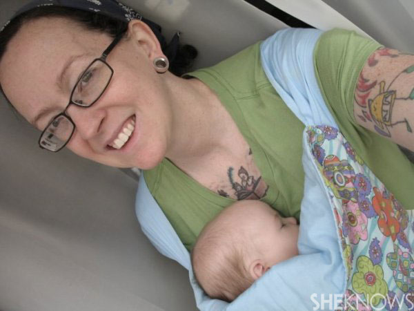 Monica's babywearing photo