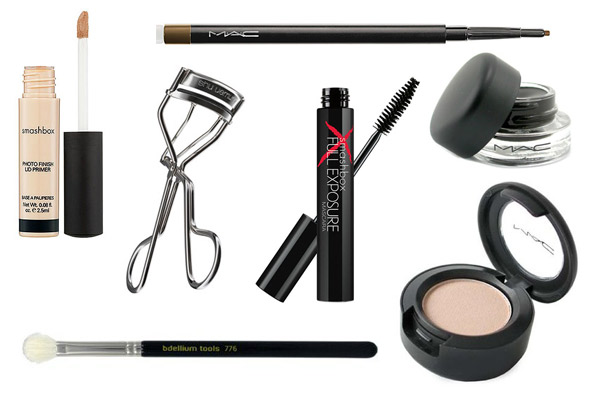 Smoky eyes product collage