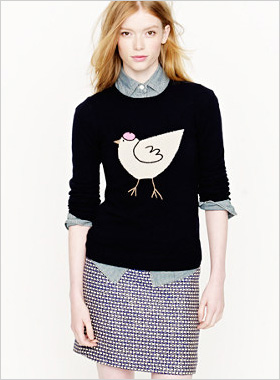 little French hen sweater