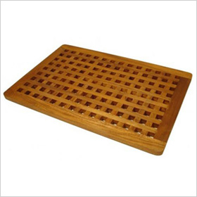 Teak Grate Shower Floor