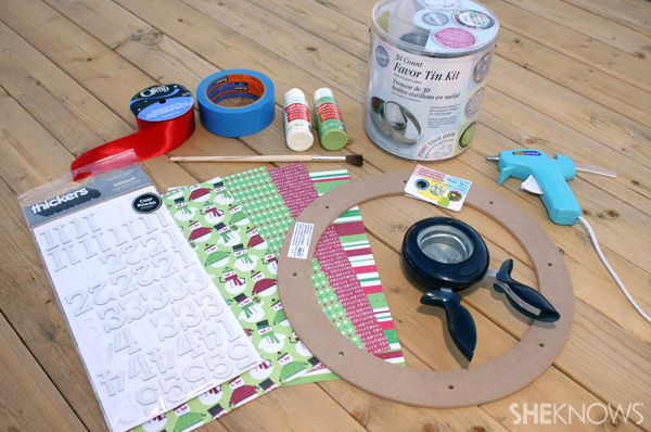 12 days of Christmas wreath DIY materials