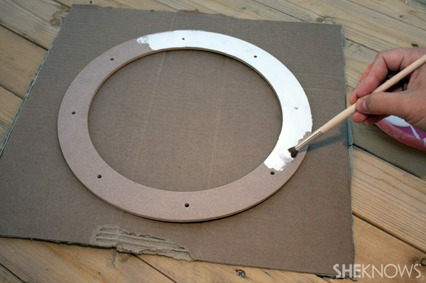 DIY 12 days wreath step 1