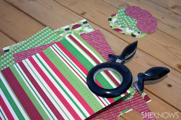 DIY 12 days wreath step 3