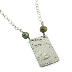 ginko leaf necklace