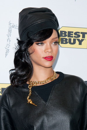 Rihanna at meet and greet