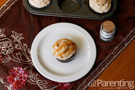 Salted caramel mocha cupcakes