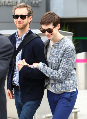 Anne Hathaway and Adam Shulman