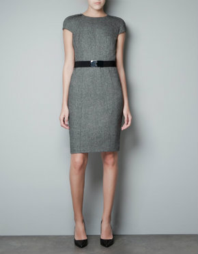 Belted sheath dress