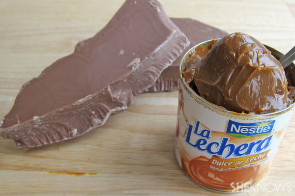 Chocolate caramel pumpkin dessert -- ingredients