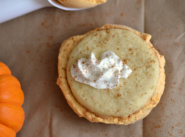 Cinnamon pumpkin ice cream sandwiches
