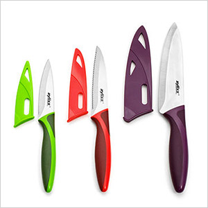 colorful knife set