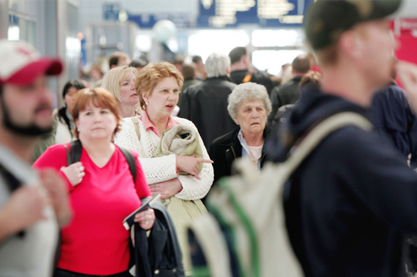 Crowded airport