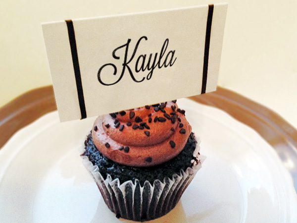 cupcake place cards
