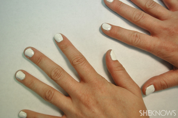 DIY Sunset nail design