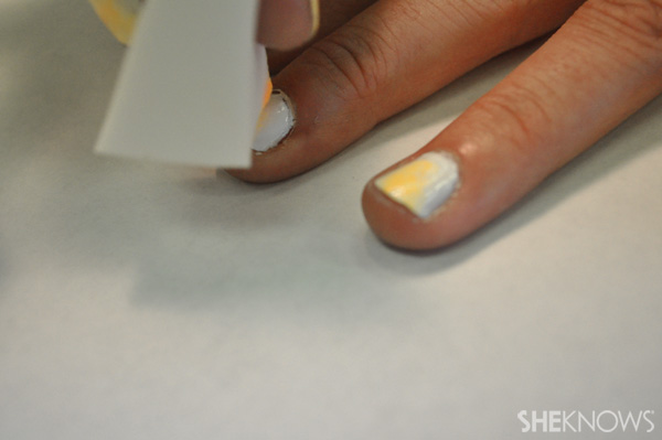 DIY Sunset nail design