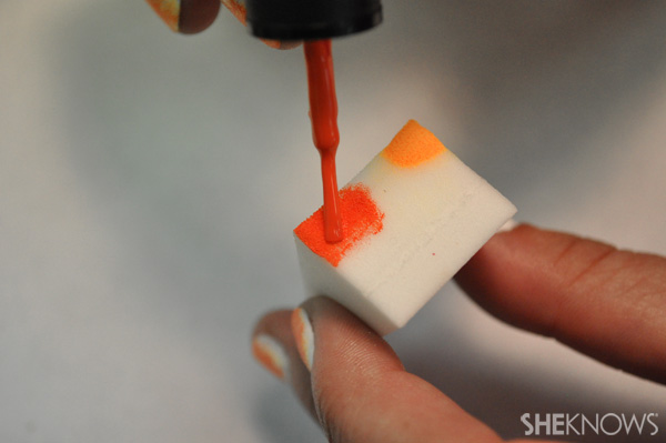 DIY Sunset nail design