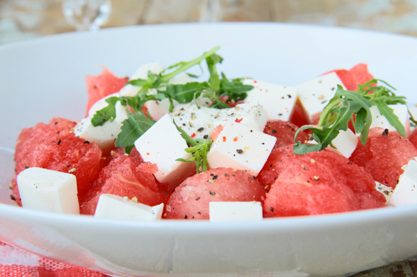 Watermelon and feta salad