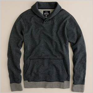 J. Crew Shawl Collar Sweatshirt