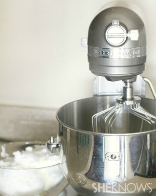 Beat egg whites