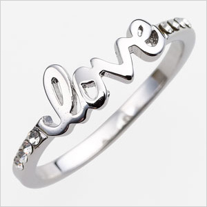 Ariella Collection Messages Script Ring