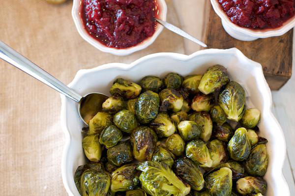 Brussel Sprouts and cranberry sauce