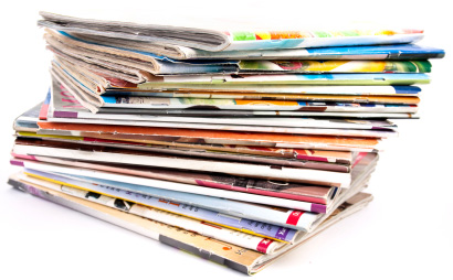 stack of magazines