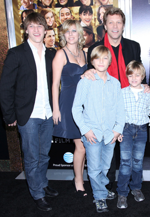 Jon Bon Jovi with his children