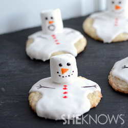 melting snowmen cookies