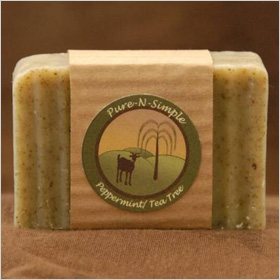 Pure N Simple Peppermint Tea Tree Soap