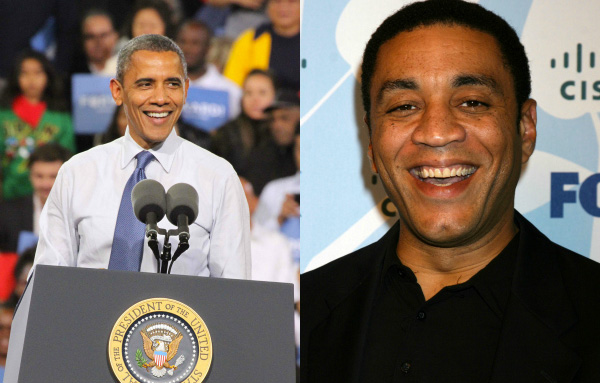 Barack Obama and Herry Lennix