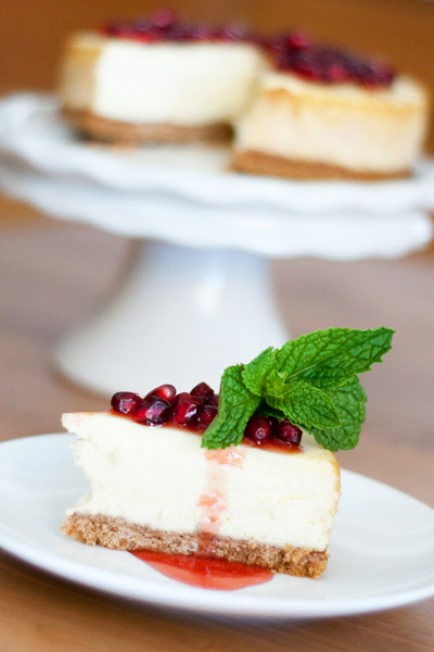 Pomegranate cheesecake recipe