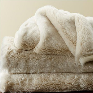 pottery barn faux throw