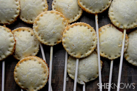 Pumpkin pie on a stick