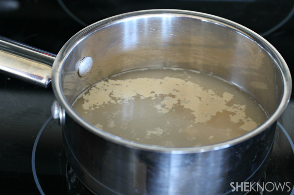 Add yeast to water